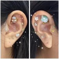 【minimo限定】💕最新/SNSで話題！耳ツボジュエリー両耳 付け放題☆