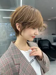 【📍カウンセリング動画撮影させていただきける方限定】白髪ぼかしハイライト+似合わせカット+髪質改善トリートメント