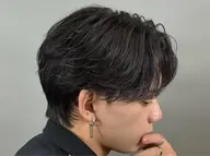 カット+フェザーパーマ