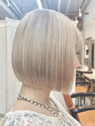 🤍ハイトーンはこれ🤍ケアブリーチ使用のダメージレスカラー＋1stepトリートメント【暖色カラーも◎】