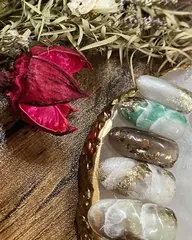 🐚大理石ネイル🏝 6本まで大理石+他ワンカラーorラメグラ✨金箔サービス✨