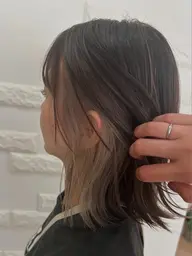 全体カラー(インナーカラーブリーチ有り)