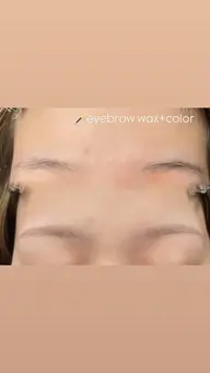 ꒰ ‪人気No.2🌟꒱‬🪞アイブロウワックス+眉色調整✨(間引き･メイクあり)¥8,500