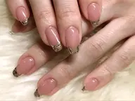 【ミニモ限定10%OFF】パラジェル代込みオフ込み✨ガラスフレンチ✨