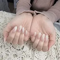 【ハンドジェル】ミラー/オーロラワンカラー(ベース色あり可)（ジェルオフ付き）長さ出し＋¥2,000（10本）