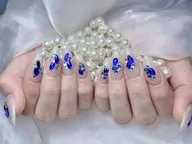 🍇🍇ハンド🌈スカルプ長さだし10本+ゴージャス持ち込みデザイン10本❤️‍🔥時間内ストーン、パーツ付け放題