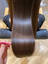 透明感カラー➕髪質改善3stepAujua超音波トリートメント