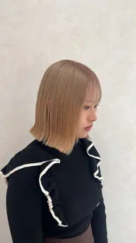 【圧倒的王道♪】🫅🏻韓国風ダブルカラー➕カット🫅🏻ミルクティーベージュ#ミルクティーカラー#グレージュ