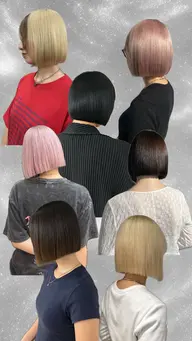 【Tiktok撮影用バッサリボブカット·͜·ᰔᩚ】カット＋トリートメント