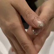 【初回オフ🆓】マグネット＋ガラスフレンチ🥂✨《パラジェル変更無料⌇ウォーターケア付き》