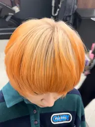 ルーツカラー＋カット+超音波トリートメントブリーチ込みオンカラー付き