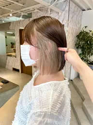 🫧韓国風インナーカラー＋カット🫧初回半額💎トリートメントで艶髪に🌙ケアブリーチ追加で＋2400円