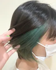 髪質改善イルミナカラー➕大人気インナーカラー🌈(ブリーチ込)