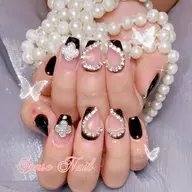 🎵HAND~スカルプ長さだし+持ち込みデザイン14980 (時間内でデザイン、パーツ6本まで)