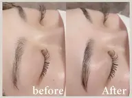 【女性のみ】美眉WAX脱毛＋間引き付き（メイク有）