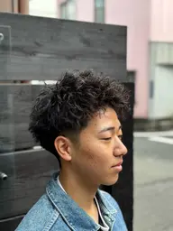 オシャレ感👌メンズカット＋スパイキールーズショートパーマ👑