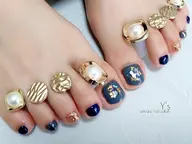 オフ無フットジェル☆足裏角質ケア付デザインアート