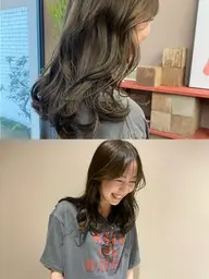 期間限定価格！！透明感カラー　セミロングロングカラー　集中トリートメント