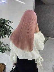 ⌇﻿人気No.1👑💗⌇﻿迷ったらコレ!!《🎀ダブルカラー🎀》【全体ブリーチ➕全体カラー➕ケアトリートメント】