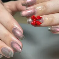 【パラジェル使用】【オフなし】マグネットorフラッシュネイル💅🏻🫧¥7700