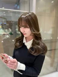 🎀カット＋透明感ワンカラー🤍【ロング、ミディアム、ボブのみ！🪄】