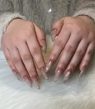 【自店・他店オフ無料（ソフトジェル）長さだし】マグネットor フラッシュ🫧甘皮ケア込み※パーツは別途(通常¥8000）