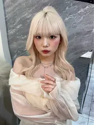 🫶韓国風/透明感ブリーチonカラー🫶+1Stepトリートメント（土日・祝日）/池袋