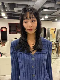 カット+ストレートパーマ