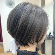 [人気メニュー][グレージュ]艶カラー＋カット