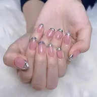 🩶ガラスフレンチorミラーフレンチ「ソフトジェルオフ無料」