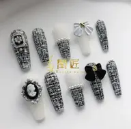 💅ハンドネイル【新規オフ無料】自爪シンプルアート➕パーツつけ放題コース