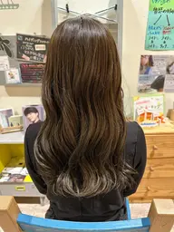 カット+コテ巻き風パーマ