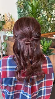 【初カラー✨】前髪・毛先カット＋ワンカラー＋トリートメント＋仕上げ簡単アレンジ