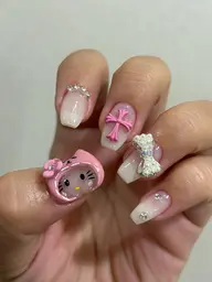 モデル限定 価格」自爪・パーツつけ+アートし放題(オフ別料金1000円~