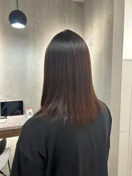 ⌇2回目以降​〜​⌇cut ＆ 髪質改善ストレート(縮毛矯正)自然な柔らかなストレート🌿♡ダメージレスな縮毛矯正𓂅