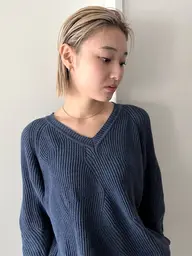 カット+ケアブリーチ+カラー+トリートメント 暖色◎寒色◎レイヤー/ボブ/ハイトーン