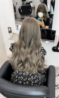 【髪質改善】ダメージが気になる方へ✨透明感カラー＋🫧高濃度SILKERA5G🫧"集中補修"Tr超音波アイロン浸透付き