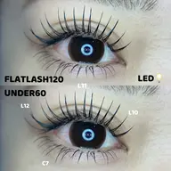 【 お得な上下LEDマツエク💡 】🧸 フラットラッシュ100本➕下まつげ60本 🧸