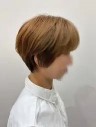 似合わせショートカット＋カラー（ブリーチなし、白髪染めOK）