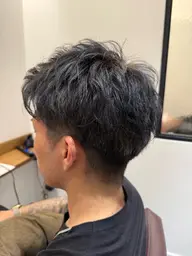 🌀🫧【ご新規様限定価格/期間限定】メンズパーマ+カット+ベーストリートメント