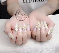 【チップ長さ出し10本】ワンカラー　パーツつけ放題 ¥13000→¥9980