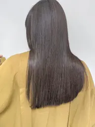 𖠁 ストレートパーマ +  color + 髪質改善トリートメント