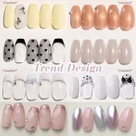 【オフ無料】人気No1★定額デザイン ─ 持ち込み級トレンドネイル🌷ワンホン・韓国ネイルなど　パラジェル/マグネット