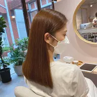 ケアカラー+オートクチュールヘアエステ+ブロー