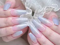 オフありフルチップ長さだし❤︎ワンカラーorラメグラデーション