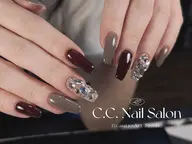 【ミニモ再開キャンペーン】チップ[10本長さ出し]季節の3色＋埋め尽くし2本🩵【初回ソフトジェルオフ無料】