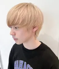 メンズ似合わせカット＋ケアブリーチ＋うる艶カラー🩵