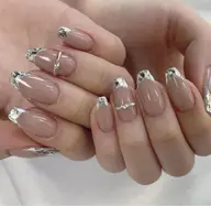 【HAND】ガラスフレンチ/ミラーフレンチ/オーロラフレンチ​〜​艶は大変綺麗💅❤️