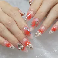 【オフ無し】長さだし10本+アートやり放題✨持ち込みデザイン可能