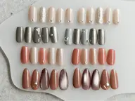 シンプルにお洒落な☆2色カラー 【パラジェル使用◆甘皮ケア付き】